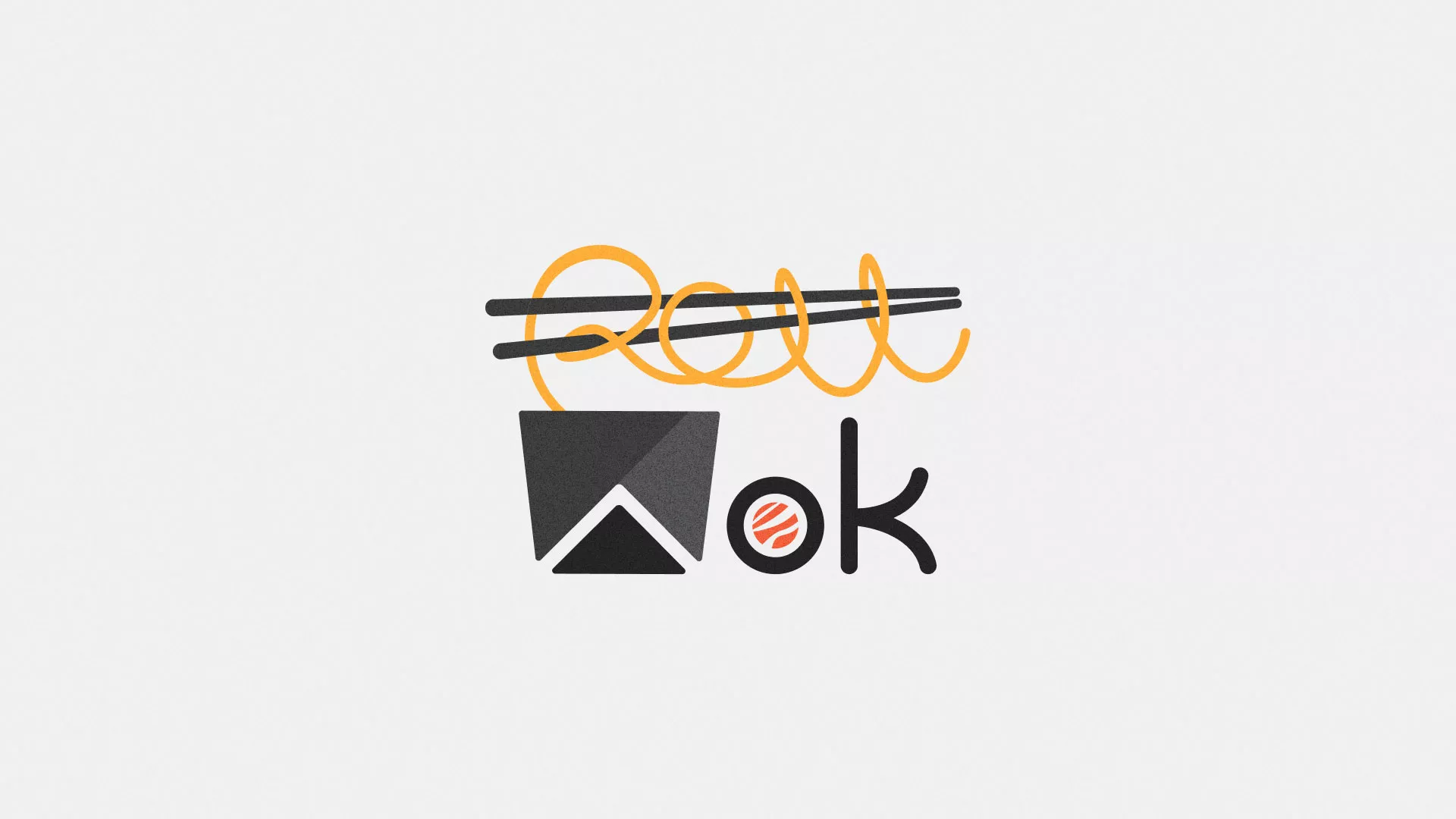 Разработка логотипа в Лаишево для суши-бара «Roll Wok Club»