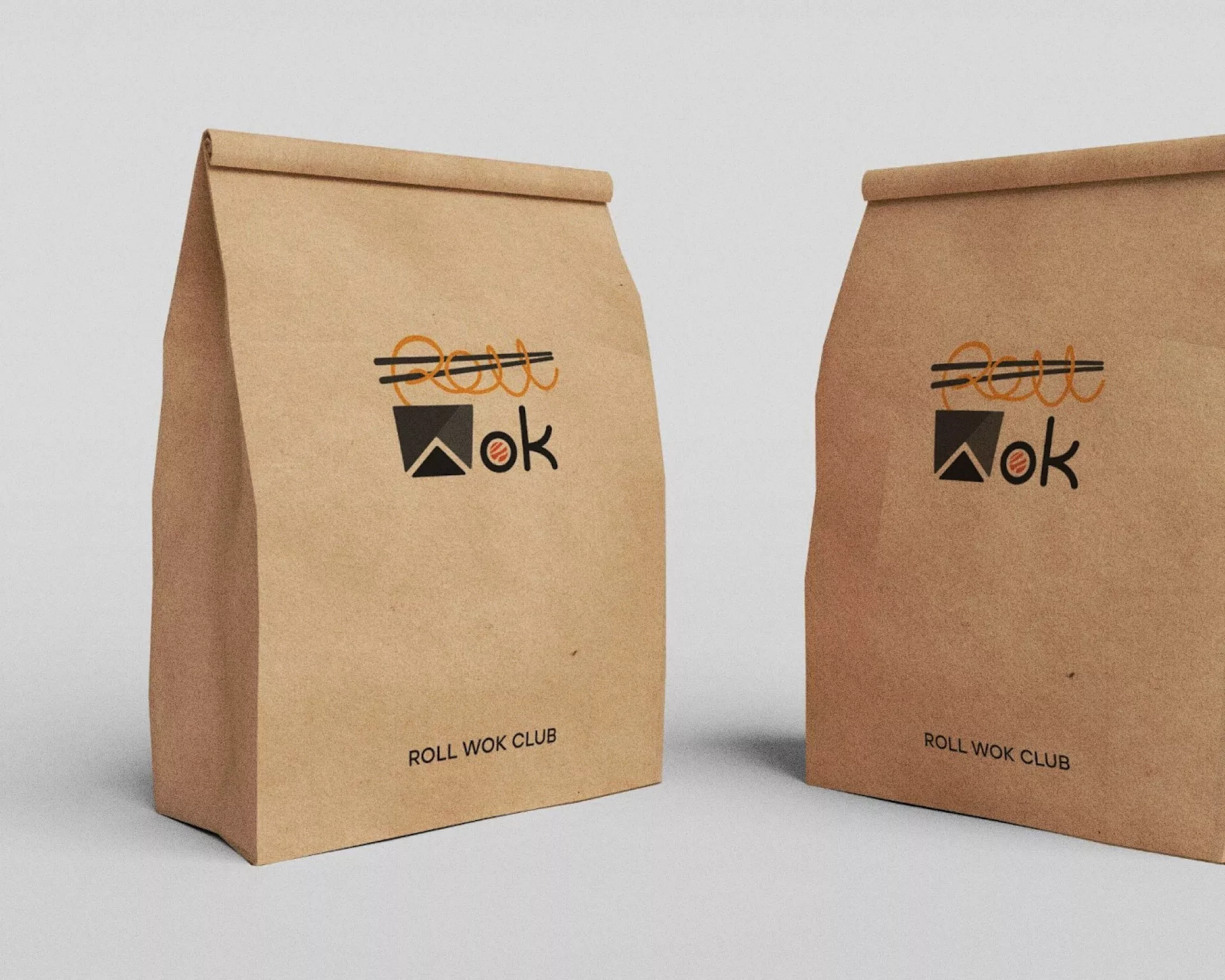 Создание дизайна упаковки суши-бара «Roll Wok Club» в Лаишево